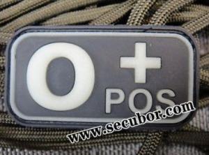 Blood Group Badge Patch Velcro